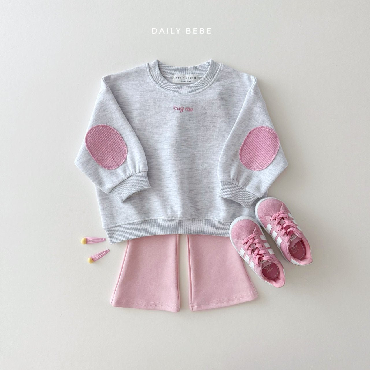 (Pre-order) Daily Bebe - Kids' Hug Me Sweatshirt 허그미 맨투맨 (3 Colors)