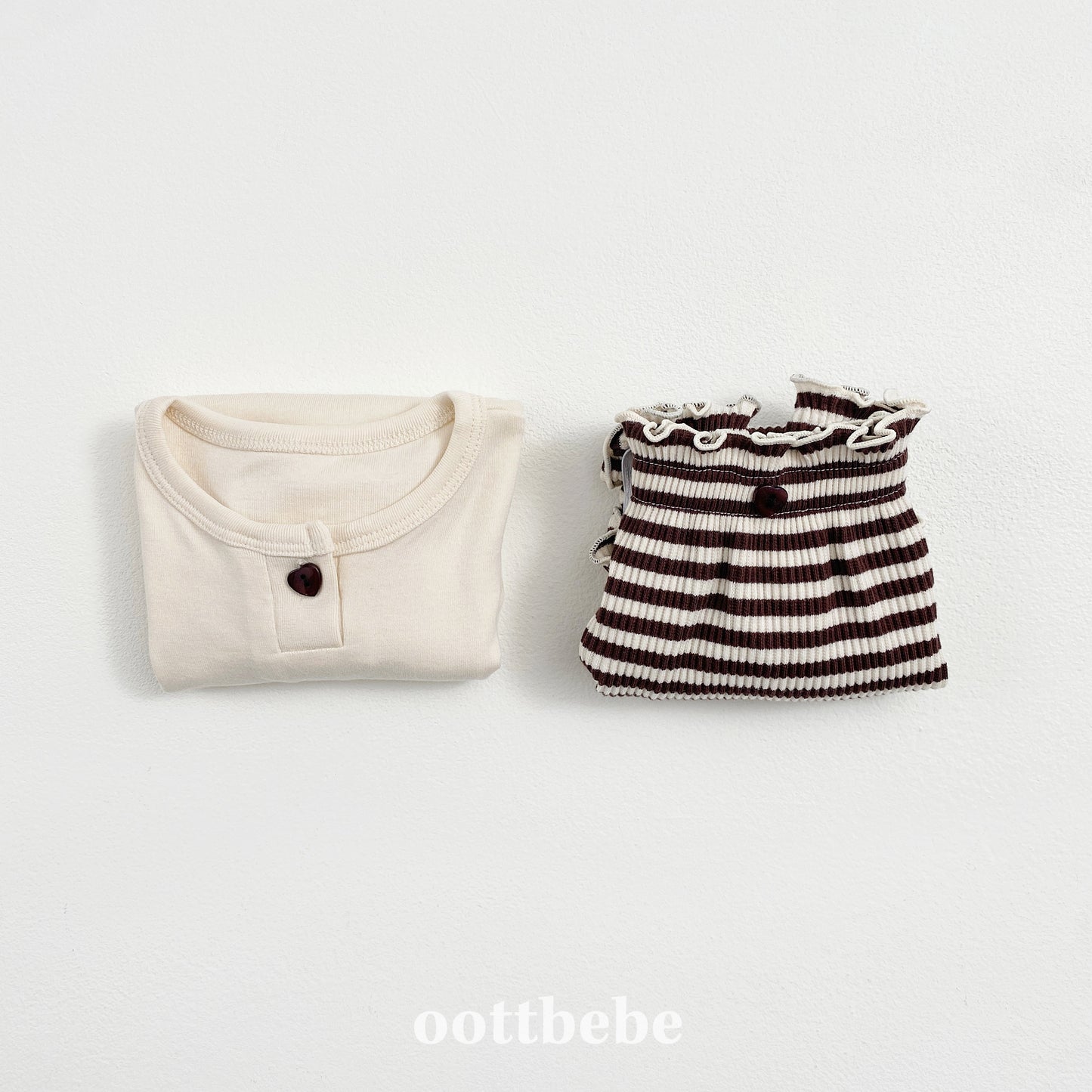 (Pre-order) OOTTBEBE - Papillon Bloomer Set 빠삐용블루머Set (2 Colors)