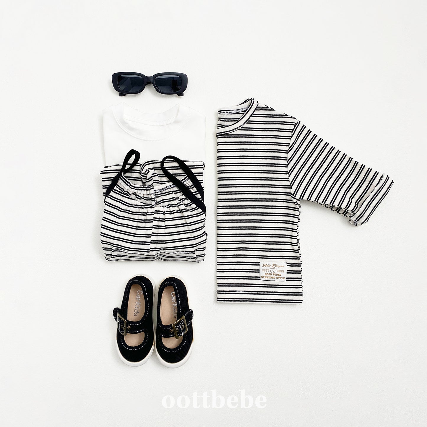 (Pre-order) OOTTBEBE - Oreo 1+1 Kids T-Shirt Set 오레오 1+1 티셔츠 (3 Colors)
