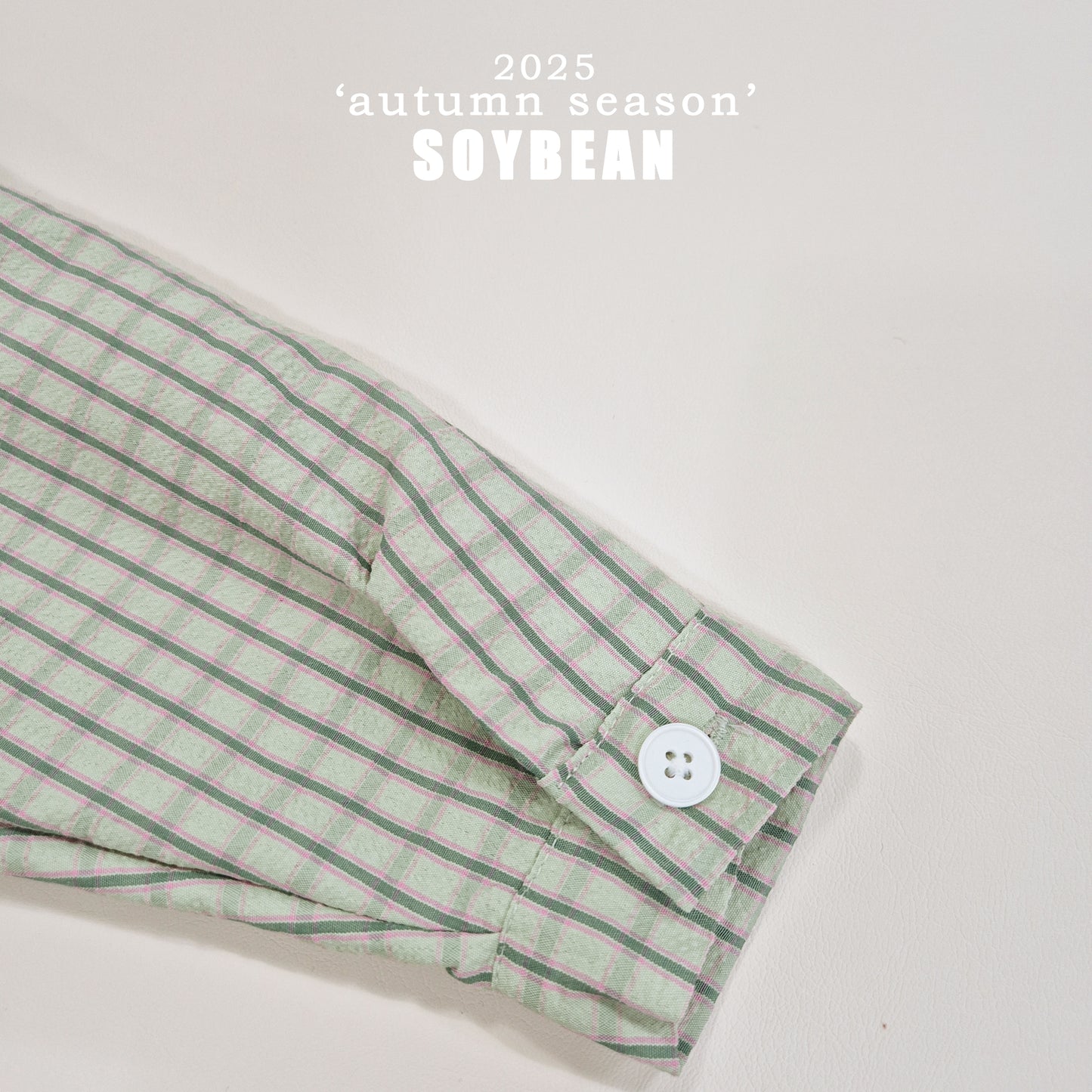 (Pre-order) Soybean Kids - Oversized Check Shirt 오버핏체크셔츠 (2 Colors)