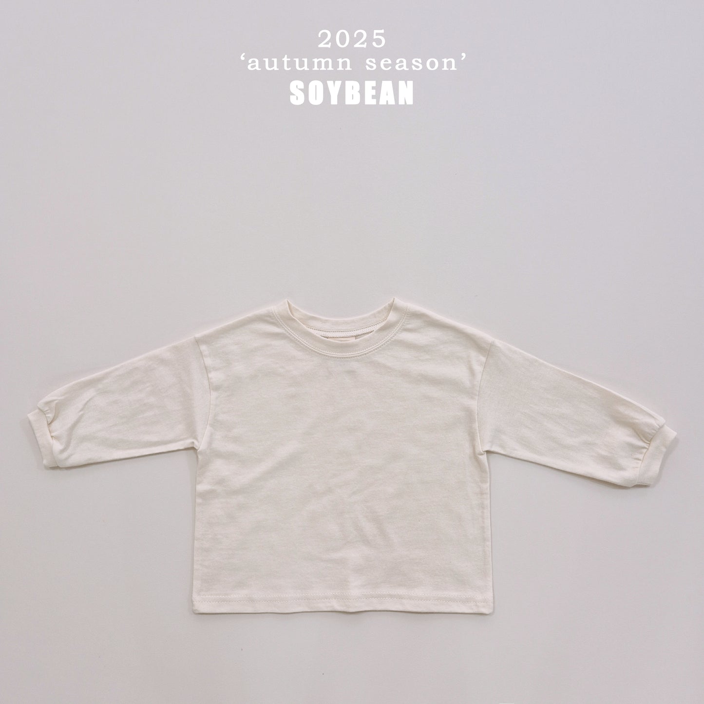 (Pre-order) Soybean Kids - Cotton Sugar Boxy Tee 코튼슈가박스티 (10 Colors)