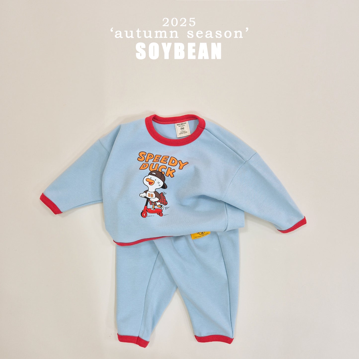 (Pre-order) Soybean Kids - Speed Duck Top & Bottom Set 스피드덕상하복 (4 Colors)