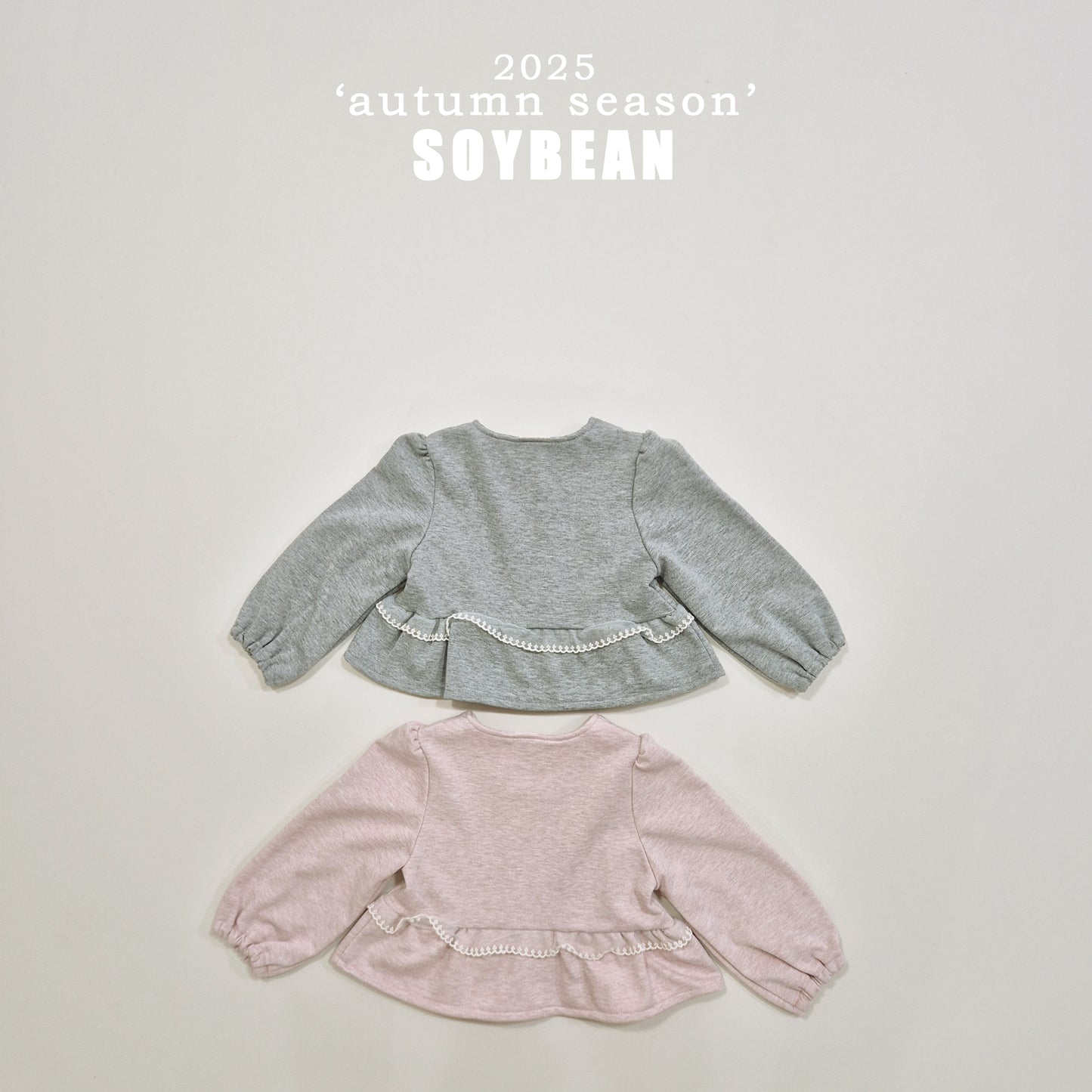 (Pre-order) Soybean Kids - Square Lace Top & Bottom Set 스퀘어레이스 상하복 (2 Colors)