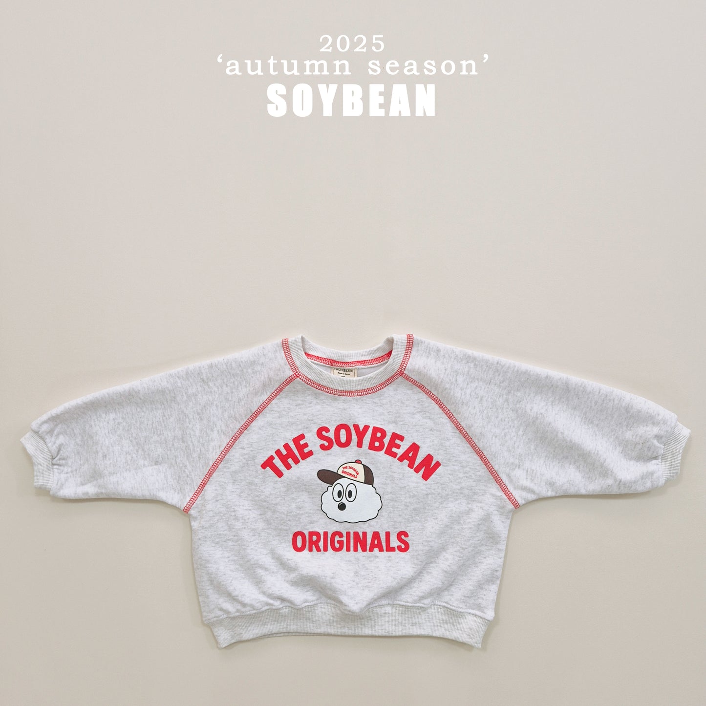 (Pre-order) Soybean Kids - Color Stitch Top & Bottom Set 컬러스티치상하복 (3 Colors)