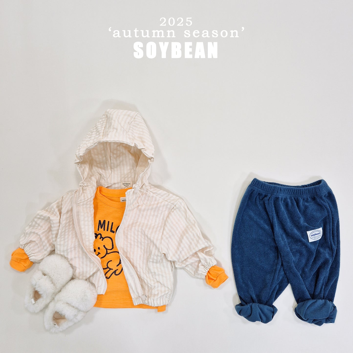 (Pre-order) Soybean Kids - Milo Slub Tee 마일로슬라브티 (4 Colors)