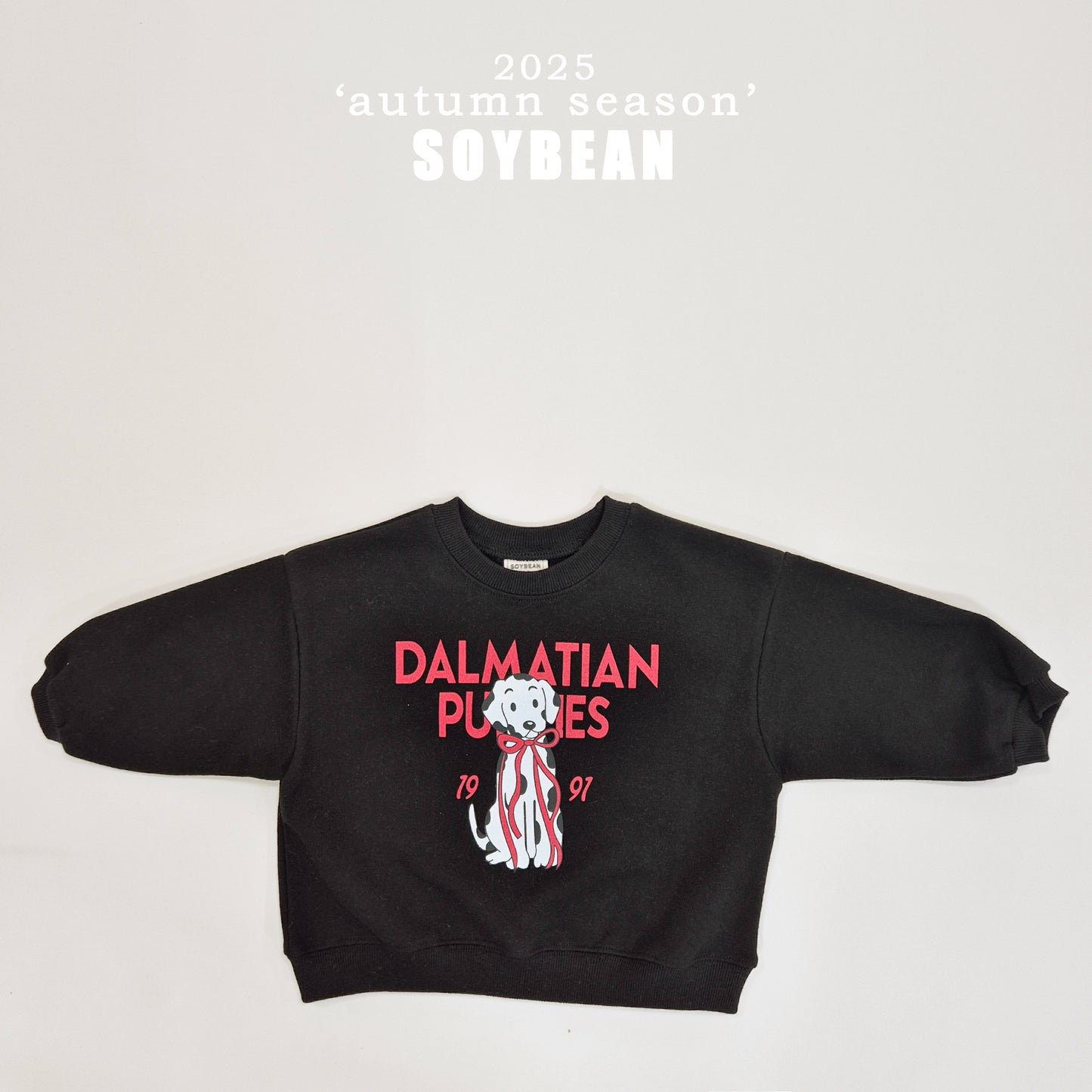 (Pre-order) Soybean Kids - Dalmatian Sweatshirt 달마시안맨투맨 (2 Colors)