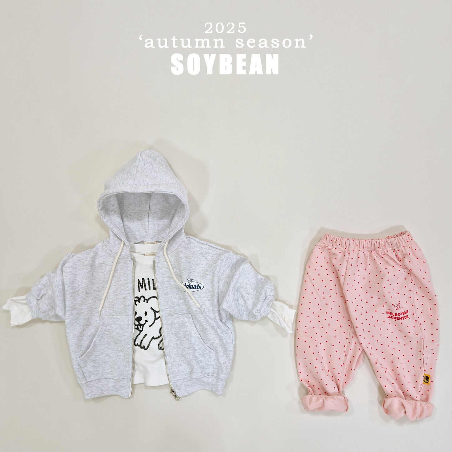 (Pre-order) Soybean Kids - Original Hood Zip-Up 오리지날후드집업 (3 Colors)