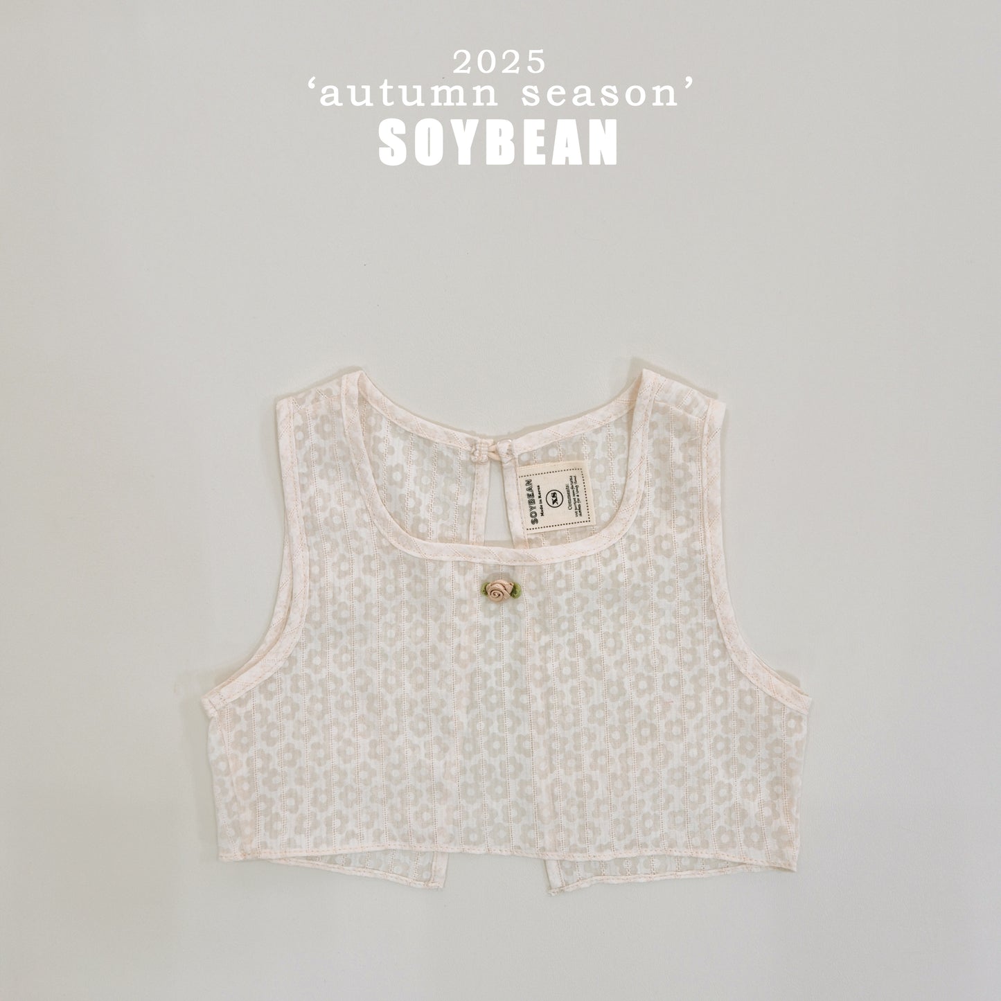 (Pre-order) Soybean Kids - Flower Lace Bustier 플라워뷔스티에 (2 Colors)