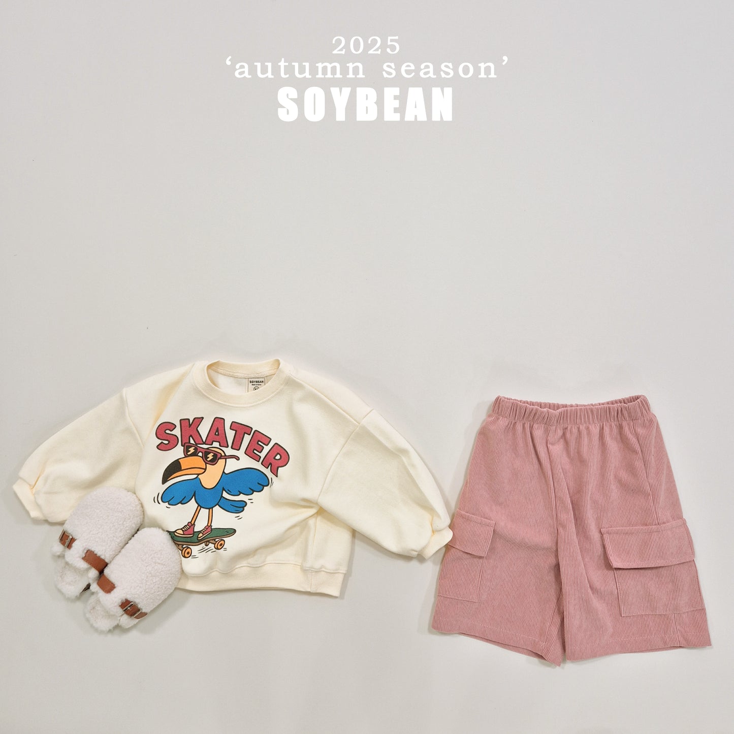 (Pre-order) Soybean Kids - Parrot Sweatshirt 앵무새맨투맨 (2 Colors)