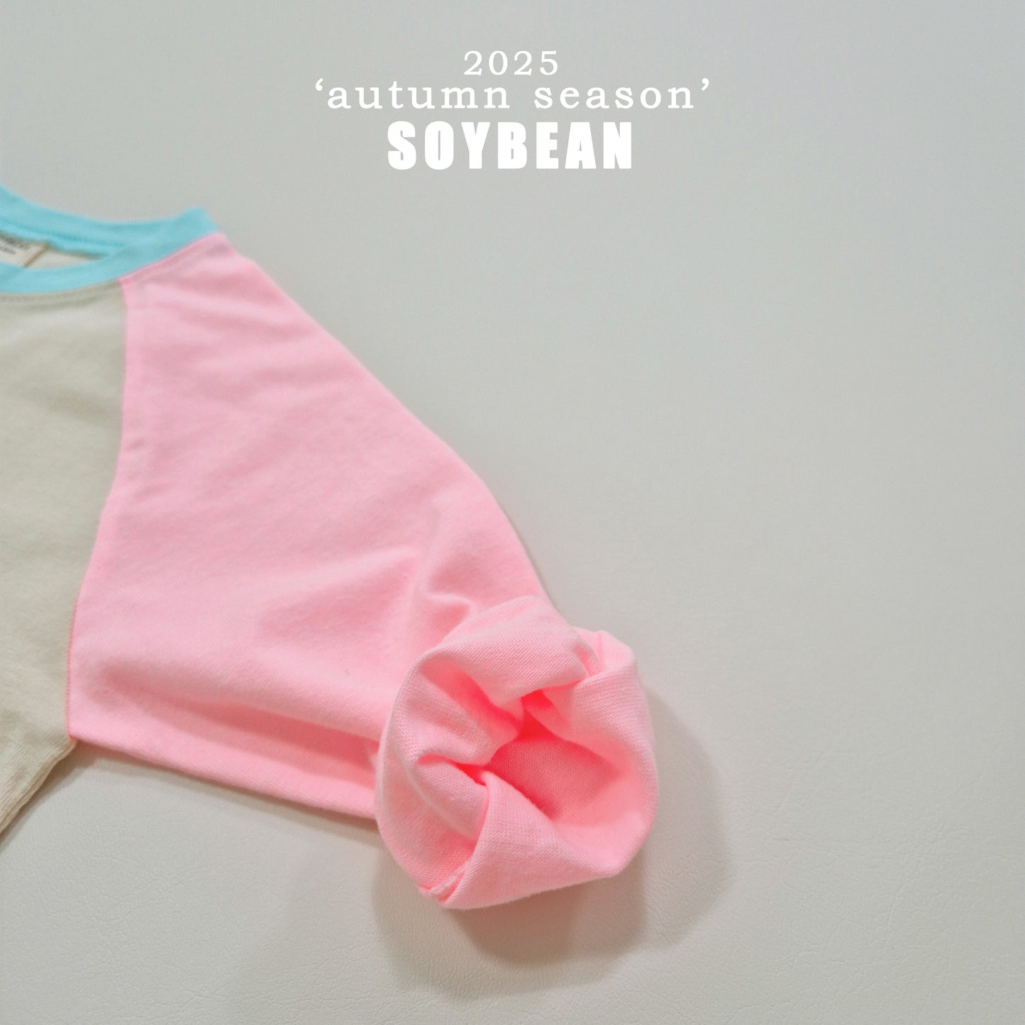 (Pre-order) Soybean Kids - Candy Raglan Tee 캔디나그랑티 (10 Colors)