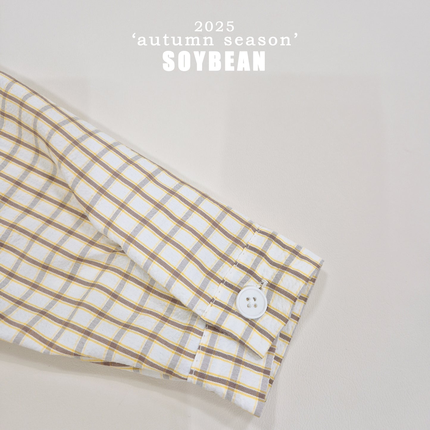 (Pre-order) Soybean Kids - Oversized Check Shirt 오버핏체크셔츠 (2 Colors)