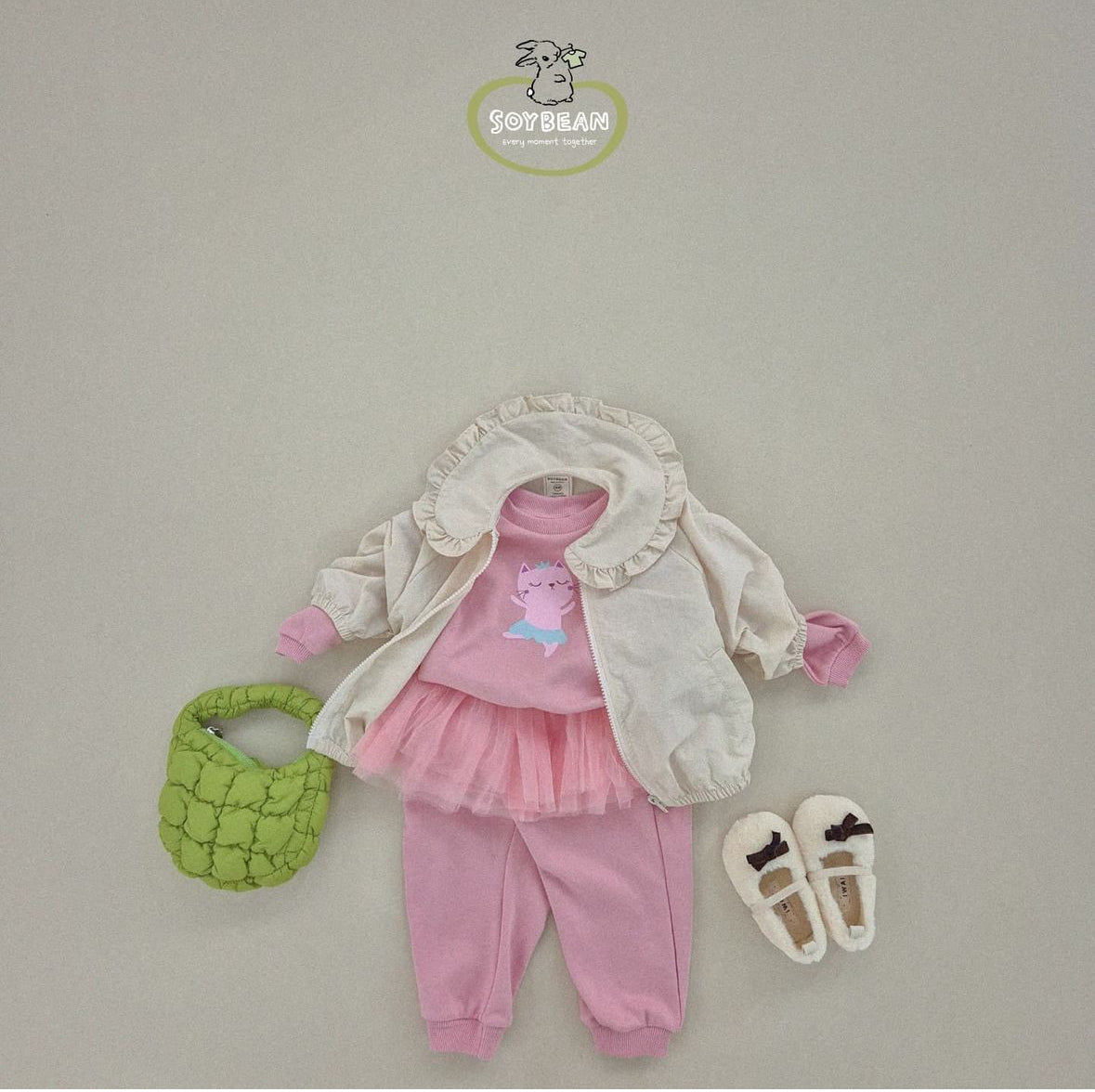 (In Stock) Soybean Kids - Ruffled Windbreaker 프릴바람막이