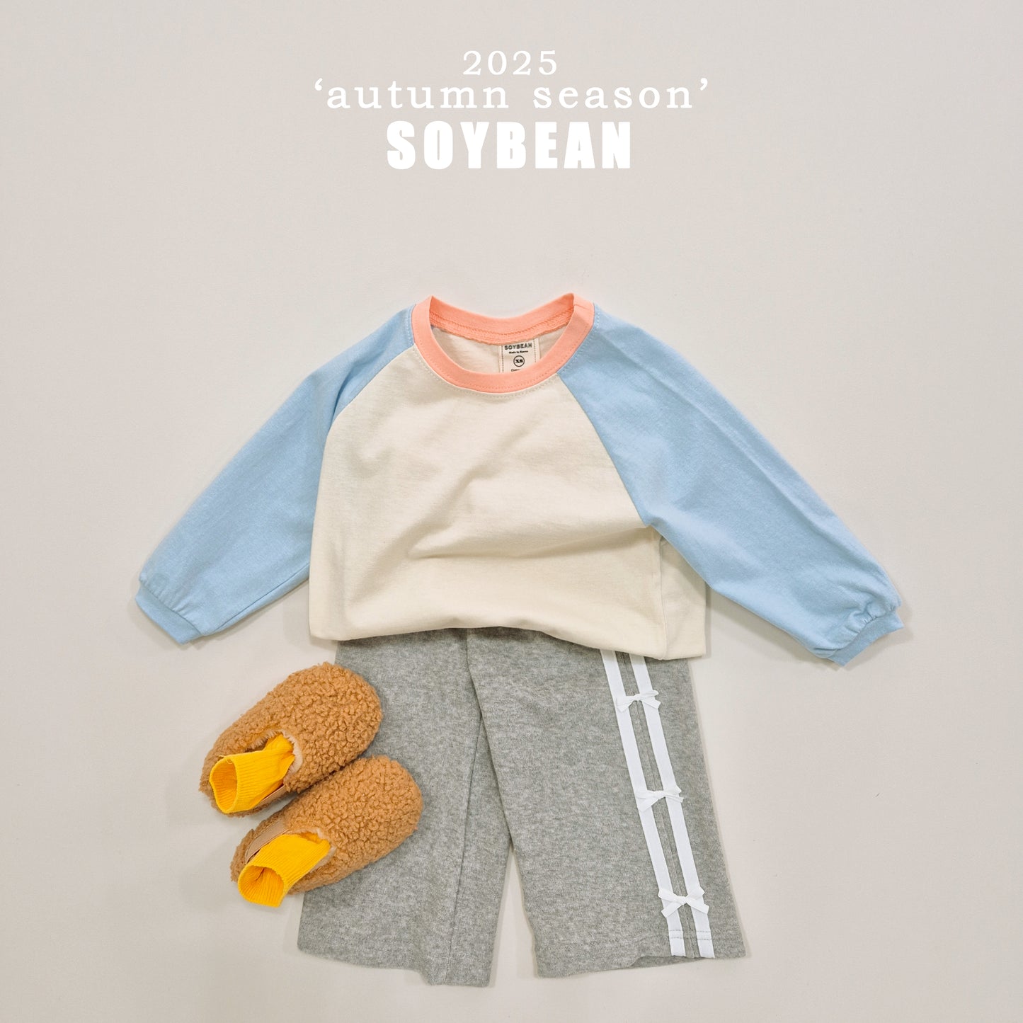(Pre-order) Soybean Kids - Candy Raglan Tee 캔디나그랑티 (10 Colors)