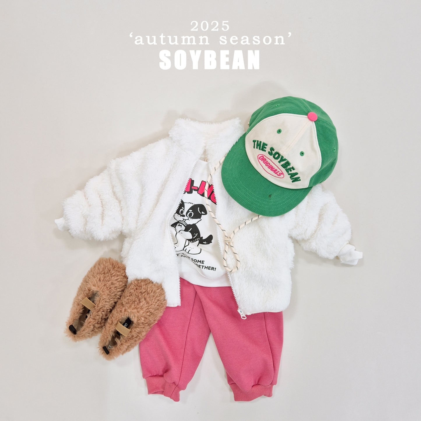 (Pre-order) Soybean Kids - Cotton Candy Fleece Zip-Up 솜사탕후리스 (6 Colors)