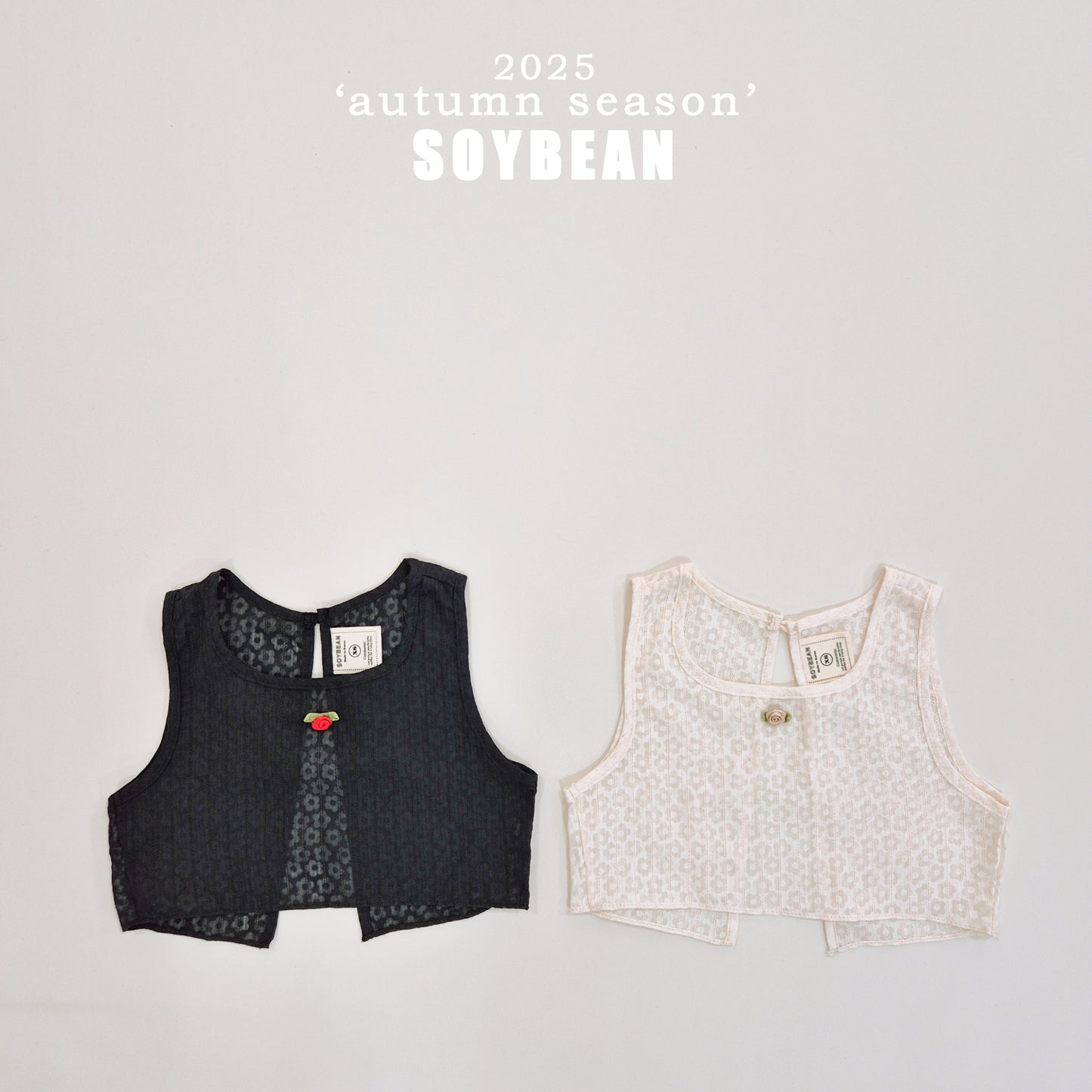 (Pre-order) Soybean Kids - Flower Lace Bustier 플라워뷔스티에 (2 Colors)