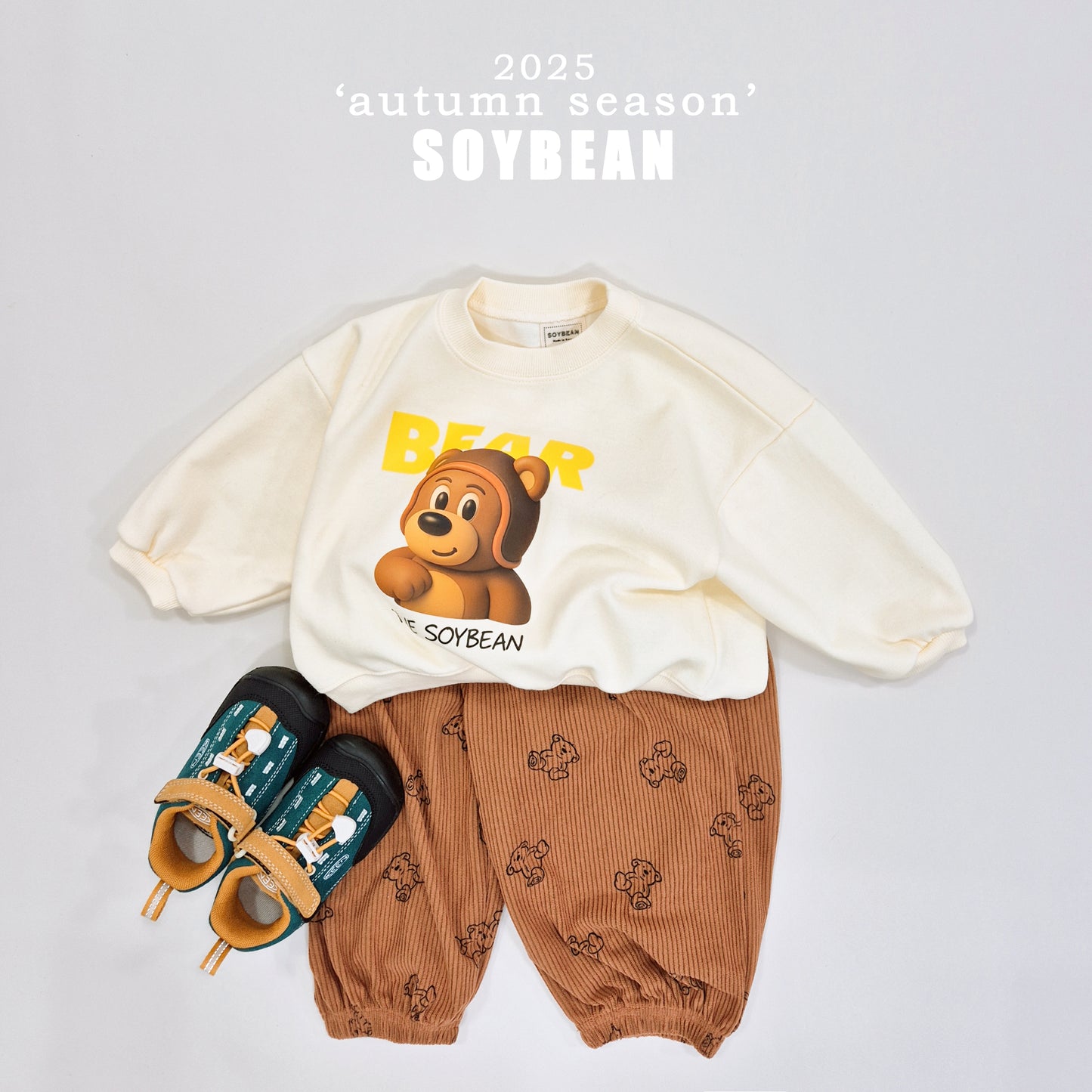 (Pre-order) Soybean Kids - Animal Friends Sweatshirt 동물친구들맨투맨 (3 Colors)