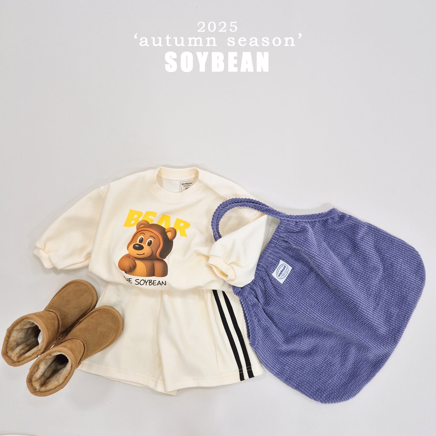 (Pre-order) Soybean Kids - Animal Friends Sweatshirt 동물친구들맨투맨 (3 Colors)