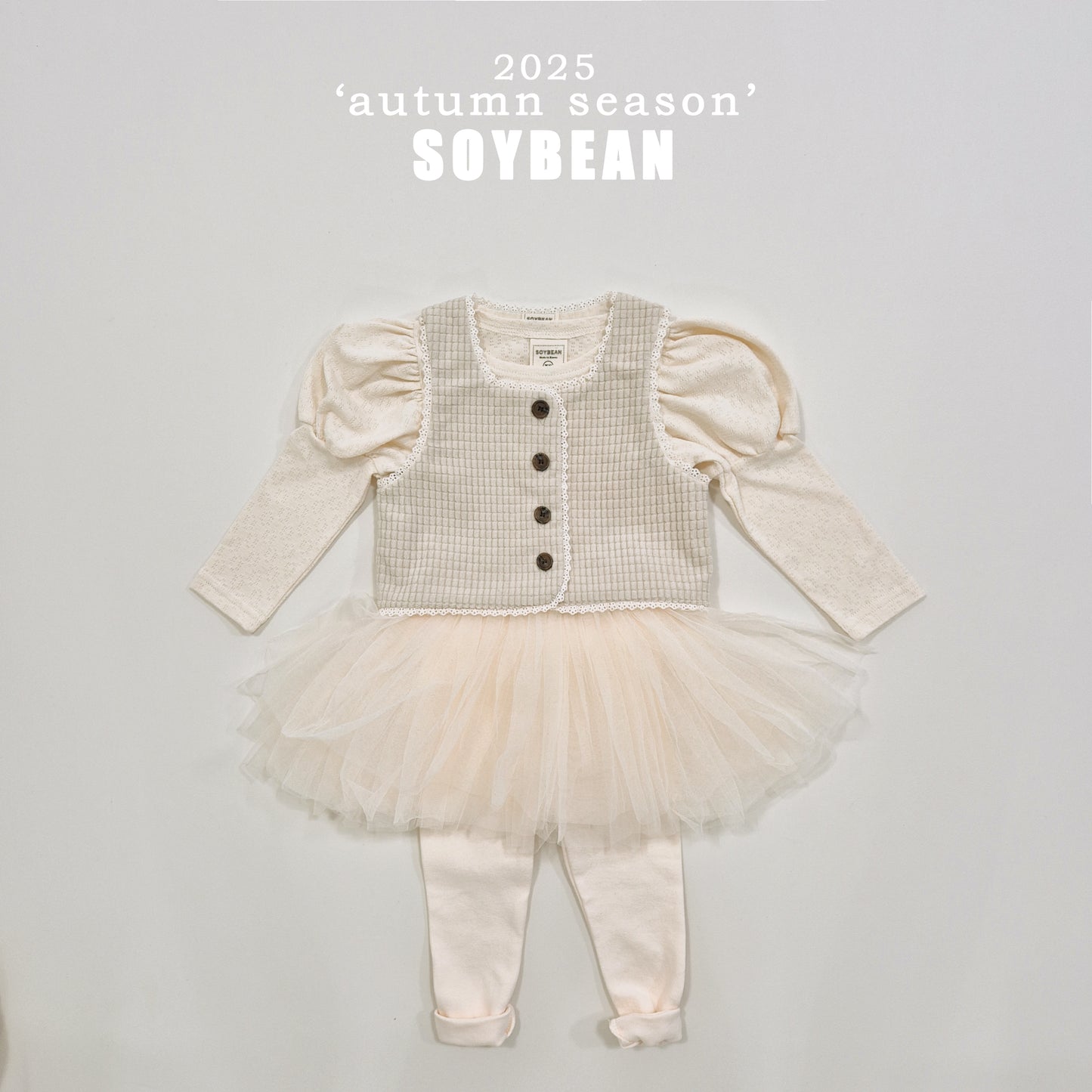 (Pre-order) Soybean Kids - Lovely Tutu Leggings 러블리샤샤치렝스 (3 Colors)