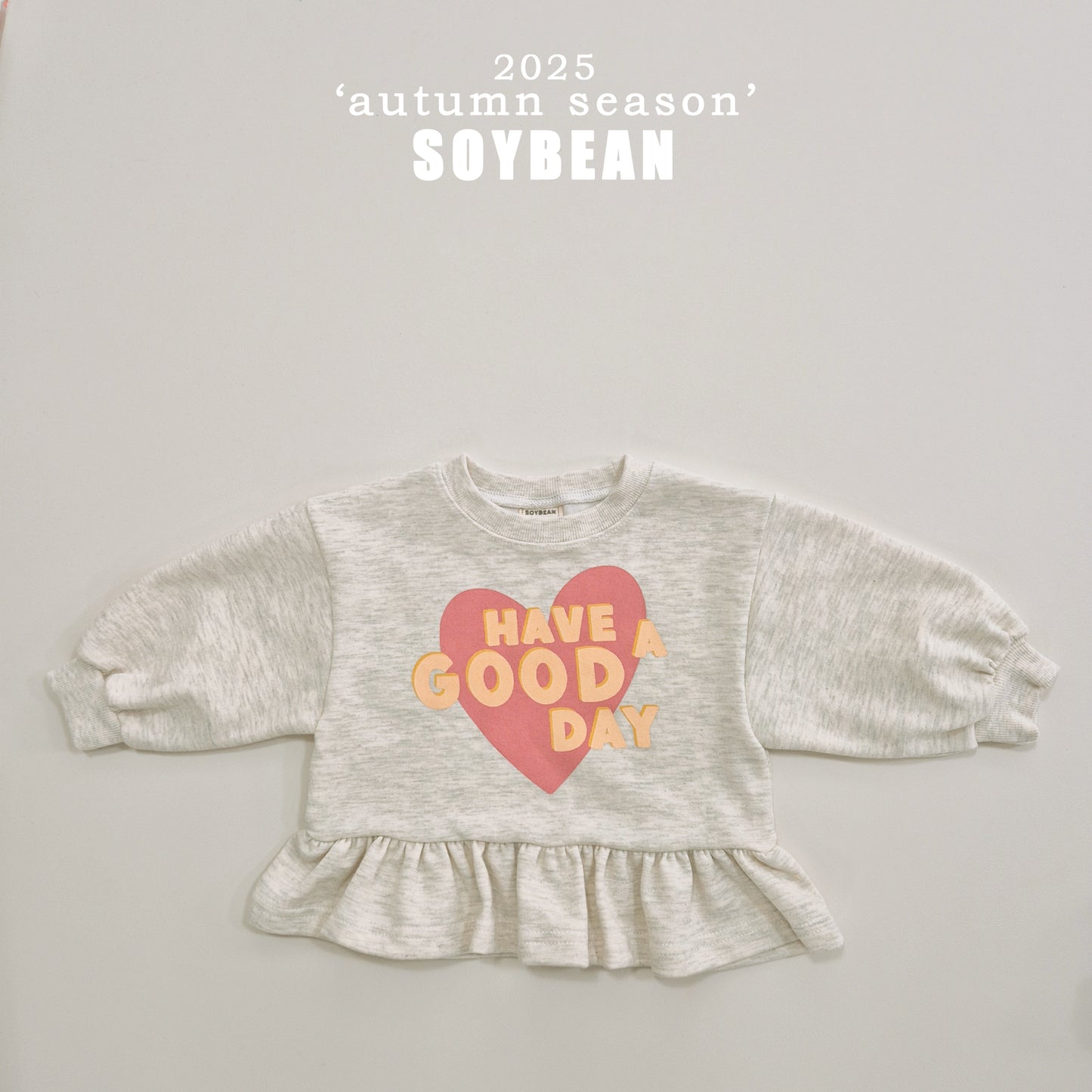 (Pre-order) Soybean Kids - Good Day Frill Top & Bottom Set 굿데이프릴상하복 (2 Colors)