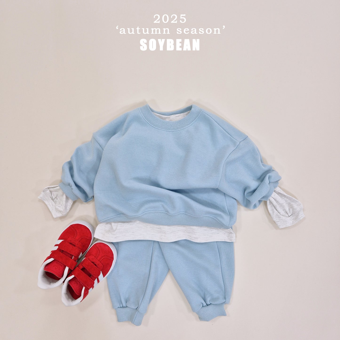 (Pre-order) Soybean Kids - Cotton Sugar Boxy Tee 코튼슈가박스티 (10 Colors)