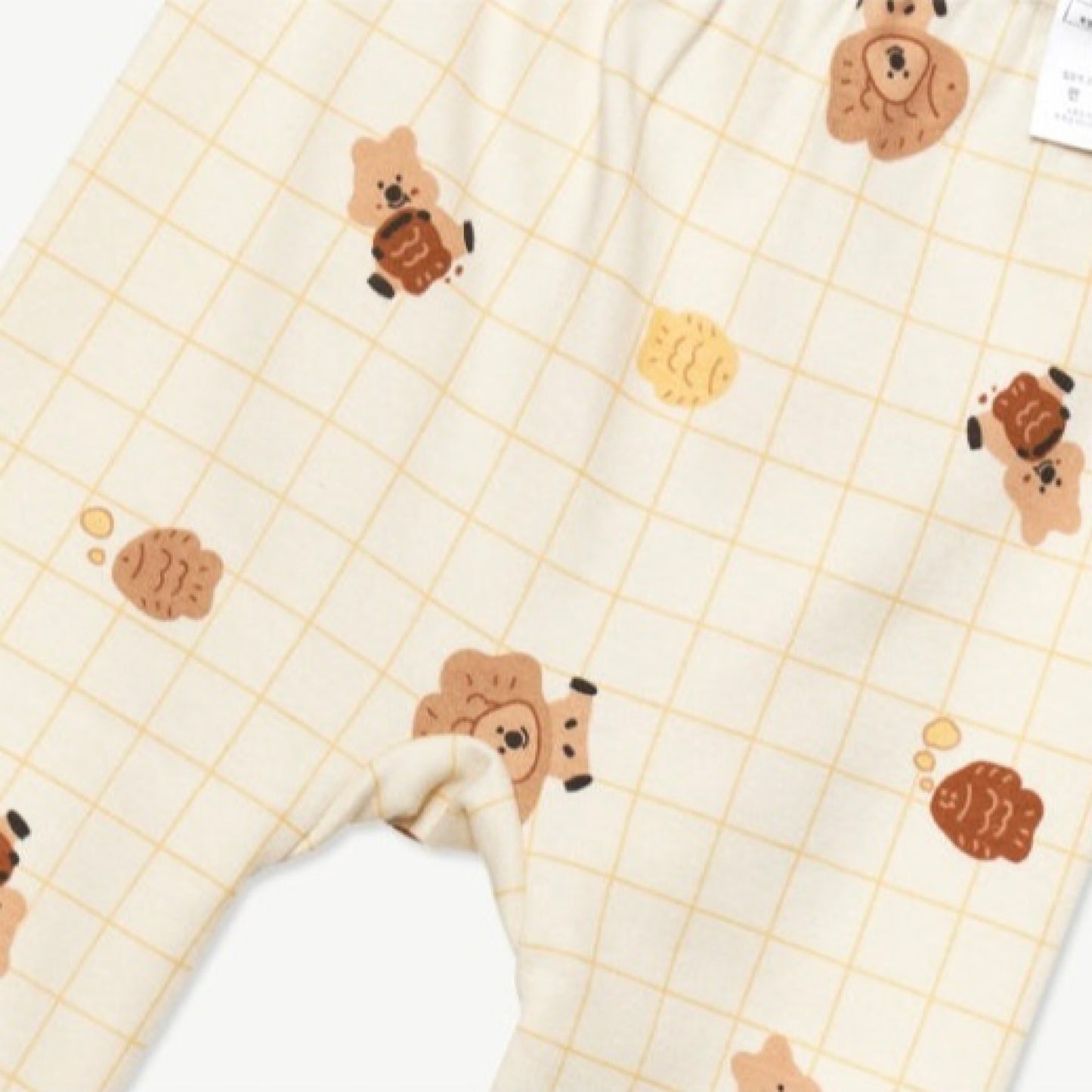 (Baby Boom) Cotton Long Sleeve Pajama Set (4 Colors)