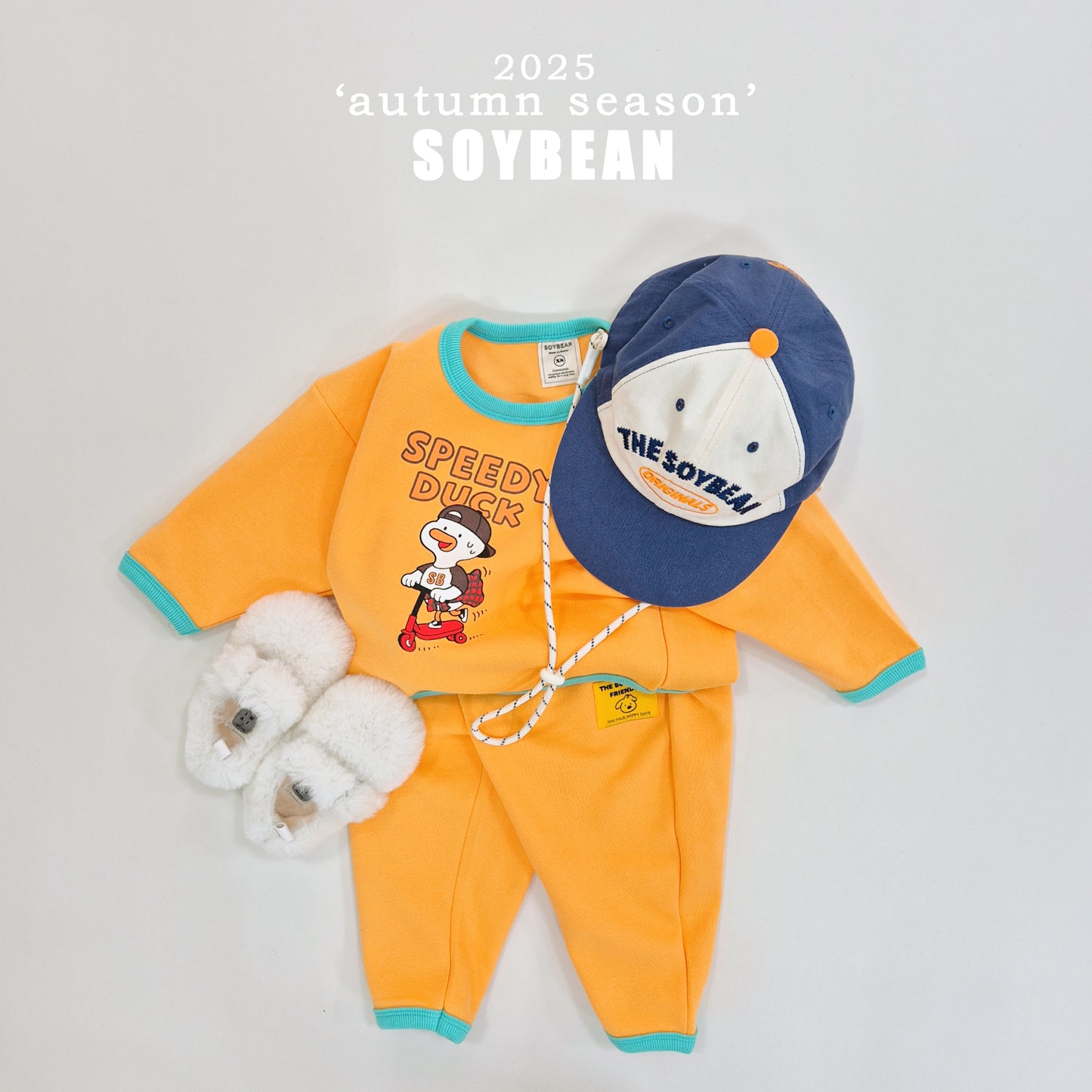 (Pre-order) Soybean Kids - Speed Duck Top & Bottom Set 스피드덕상하복 (4 Colors)