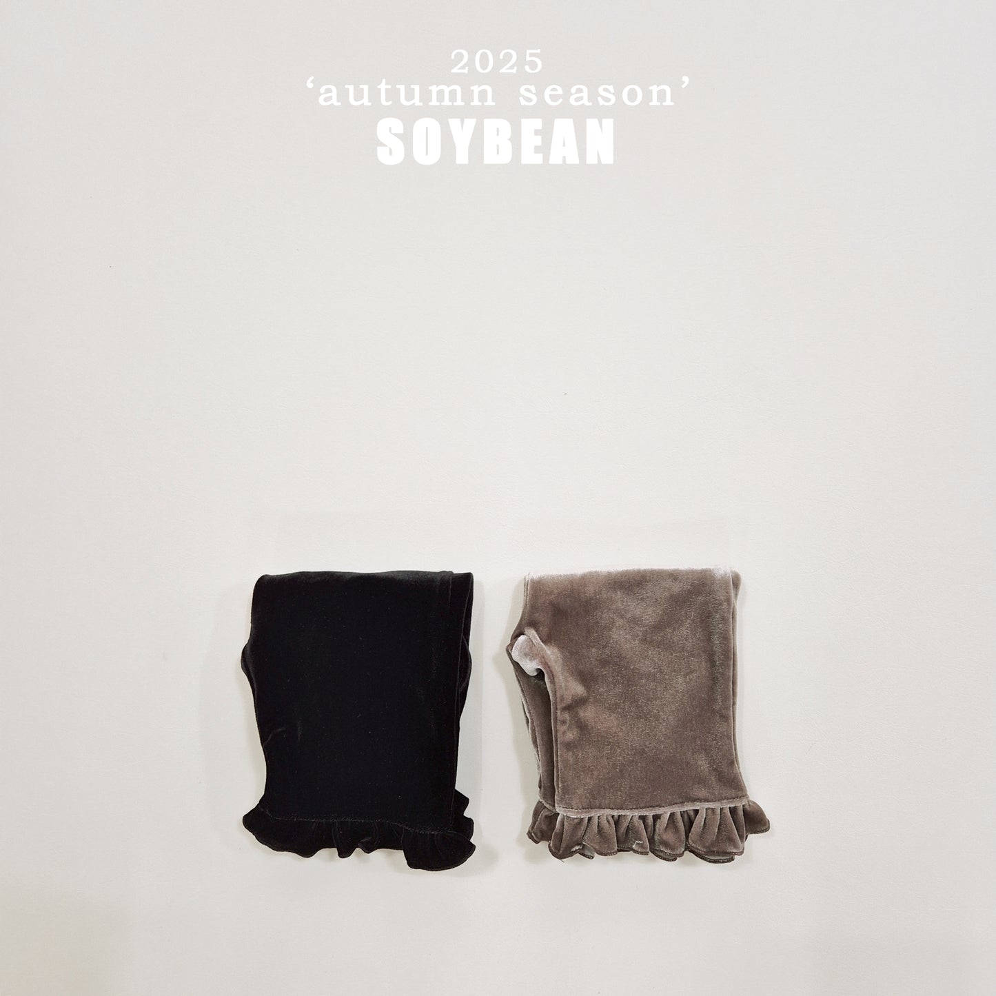 (Pre-order) Soybean Kids - Capri Frill Velvet Pants 카프리프릴팬츠 (2 Colors)