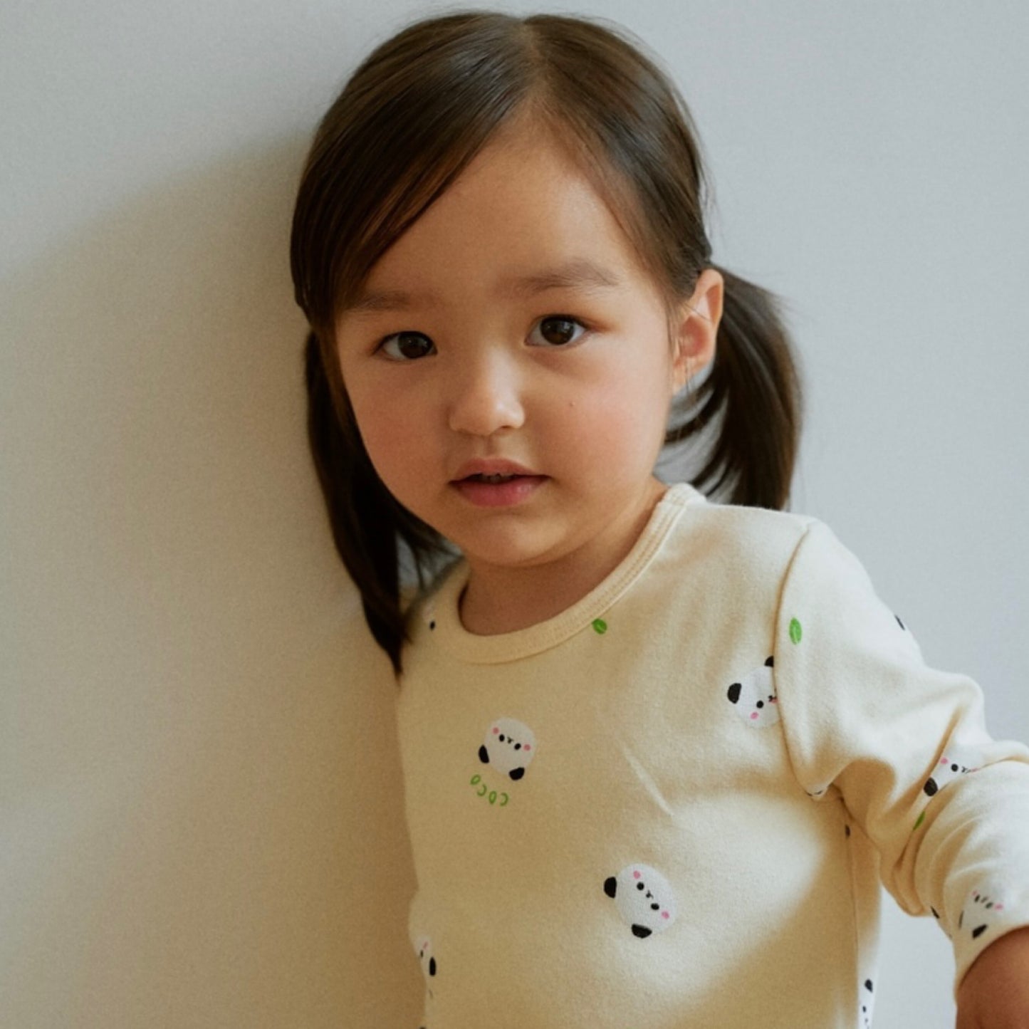 (COCOHANI) Cheese Stretch Animal Friends Long Sleeve Pajama Set (4 Colors)
