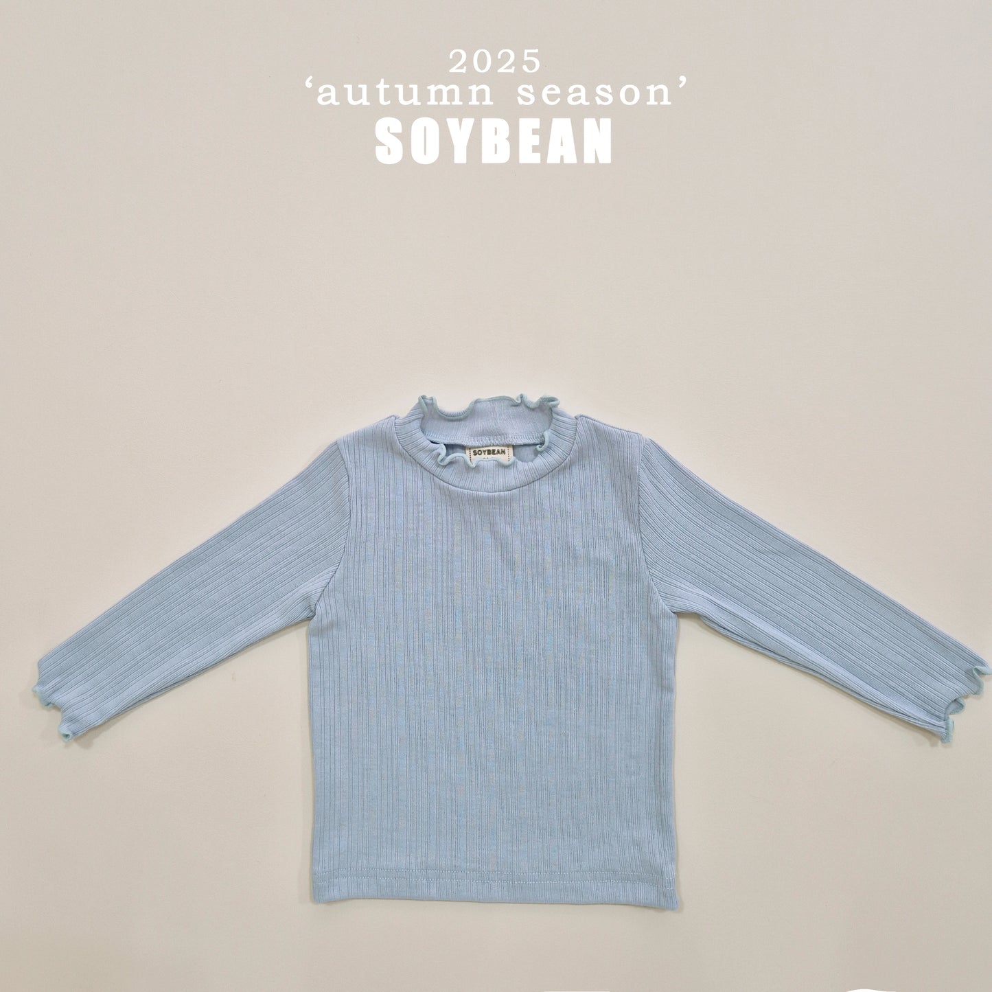 (Pre-order) Soybean Kids - Volume Ribbed Tee 볼륨골지티 (3 Colors)