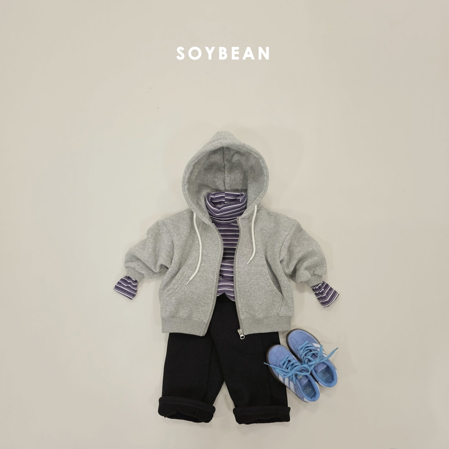 (Pre-order) Soybean Kids Winter - Cozy Fleece Wide Pants 코지플리스와이드팬츠 (4 Colors)