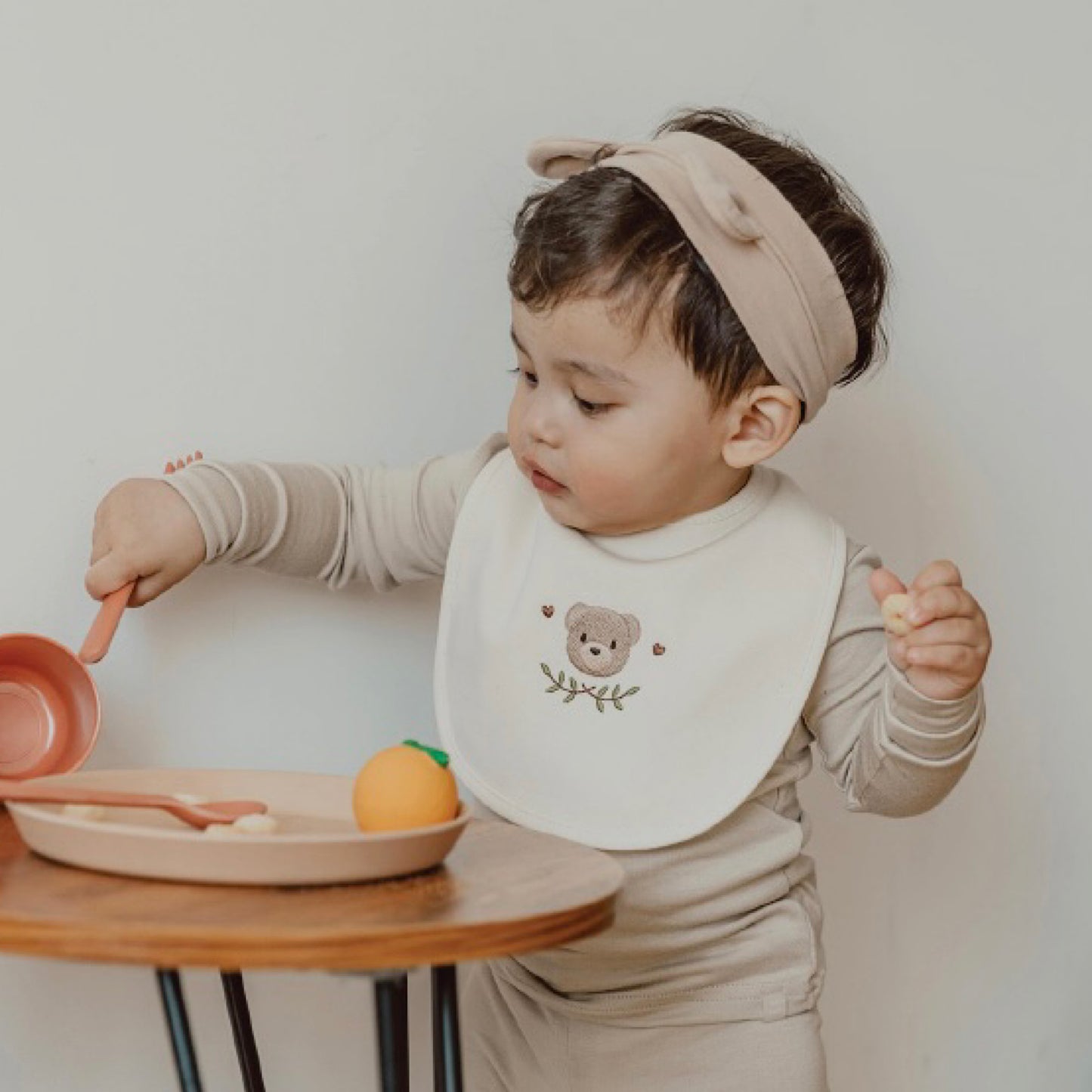 (KoongsKoongs) Organic Cotton Baby Bib (4 Colors)