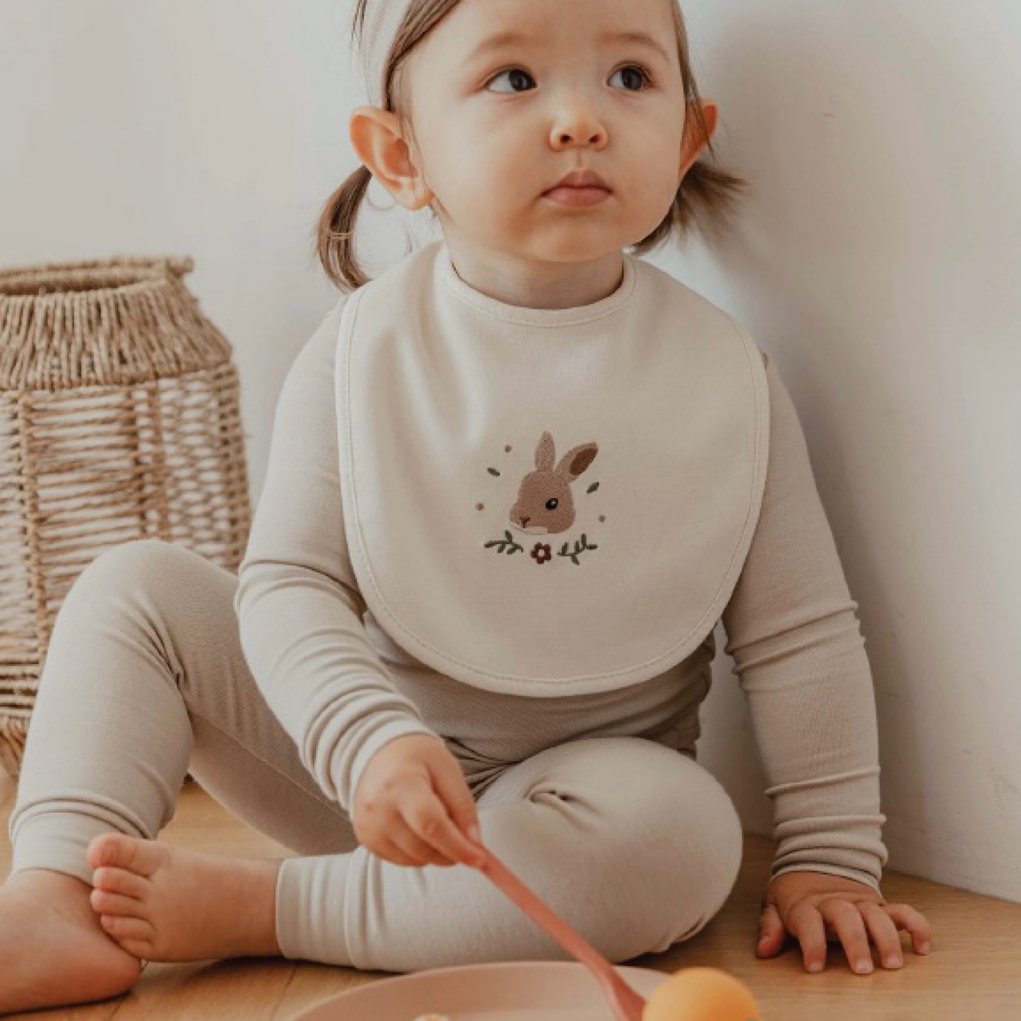 (KoongsKoongs) Organic Cotton Baby Bib (4 Colors)