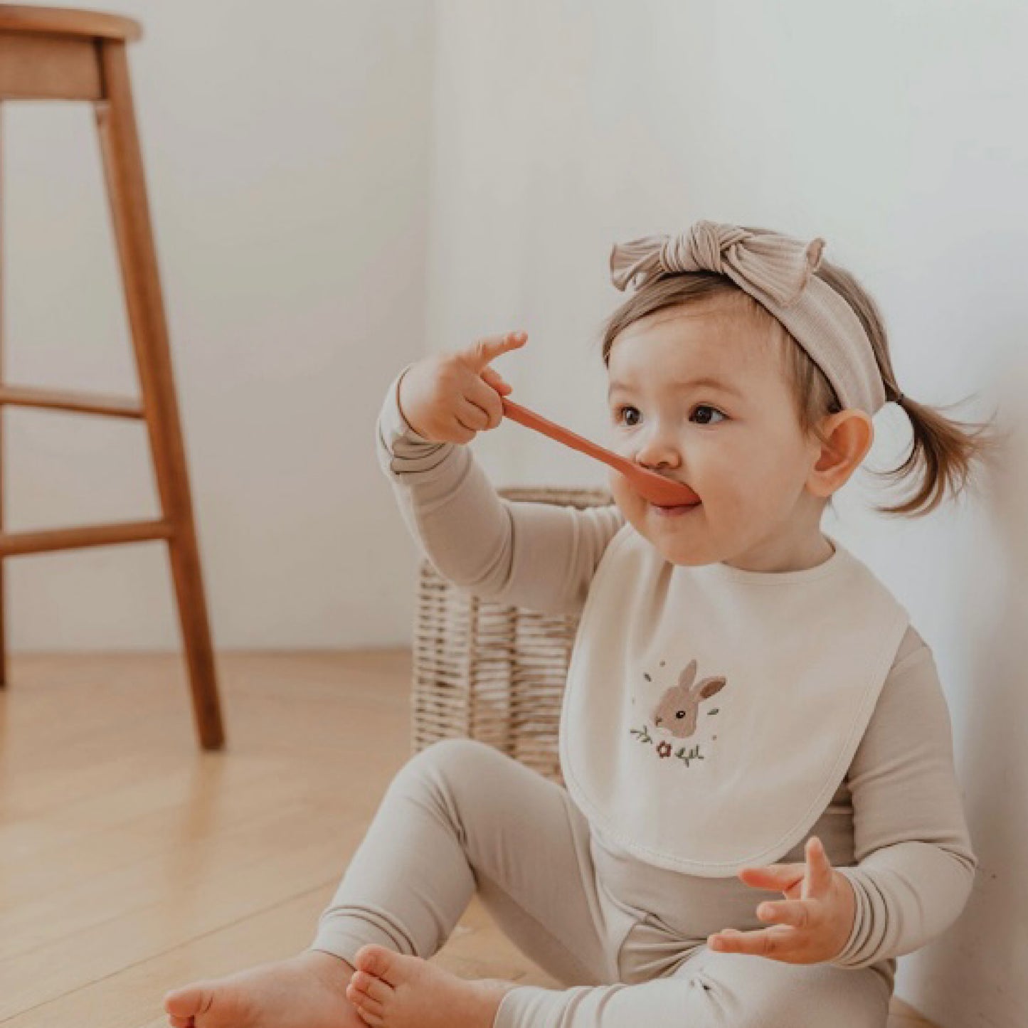 (KoongsKoongs) Organic Cotton Baby Bib (4 Colors)