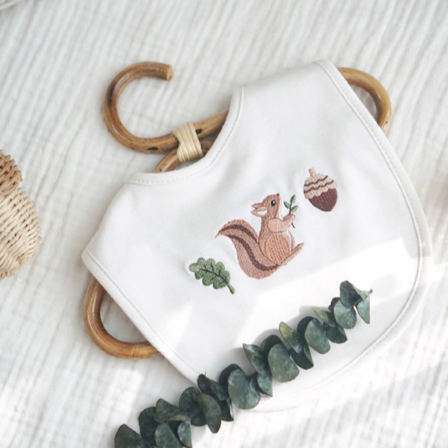 (KoongsKoongs) Organic Cotton Baby Bib (4 Colors)