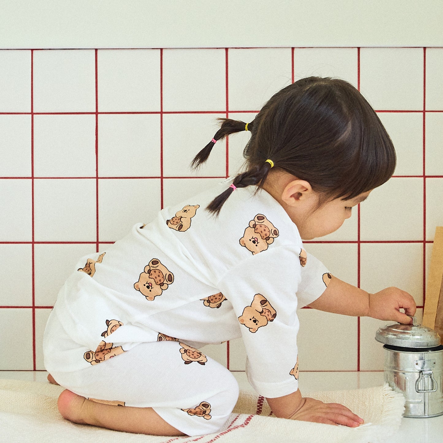 (COCOHANI) Bamboo 3/4 Sleeve Pajama Set (4 Colors)