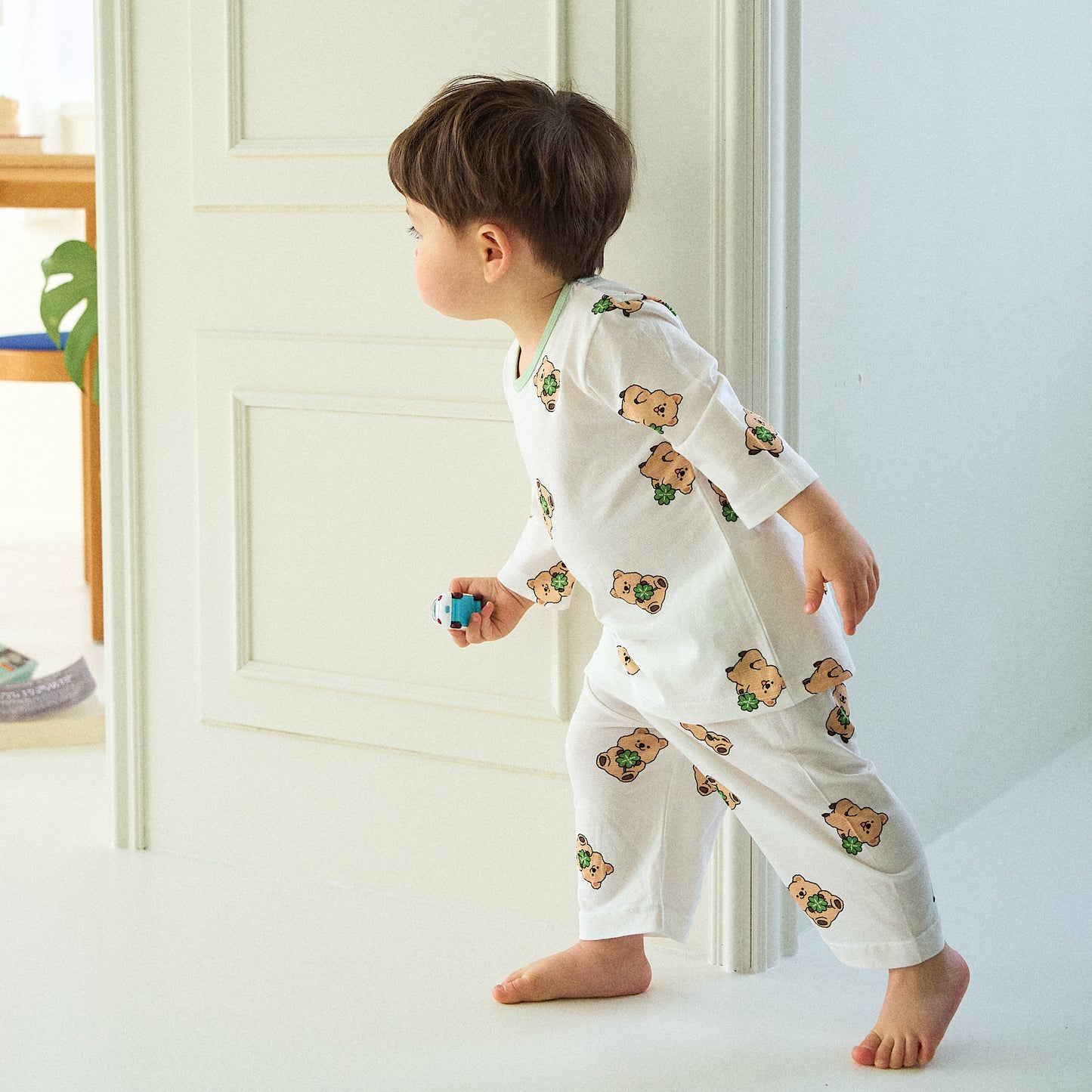 (COCOHANI) Bamboo 3/4 Sleeve Pajama Set (4 Colors)