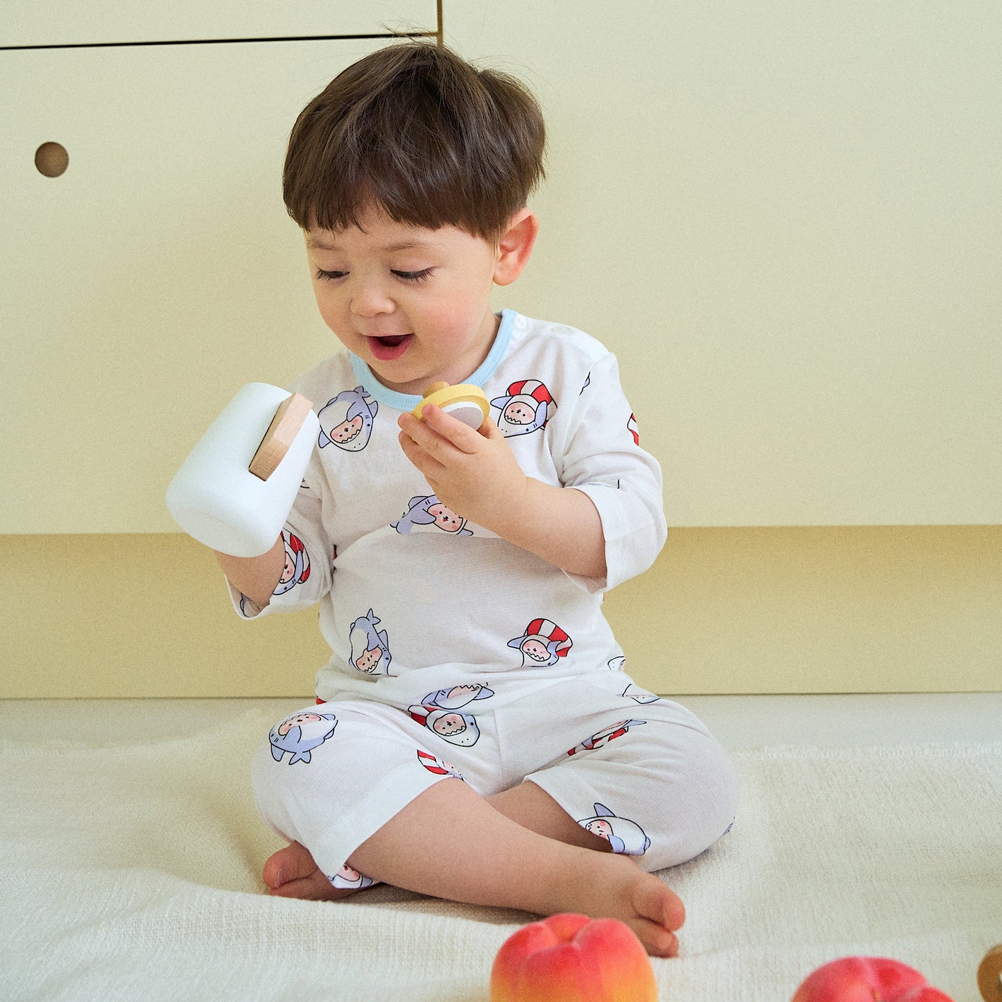 (COCOHANI) Bamboo 3/4 Sleeve Pajama Set (4 Colors)