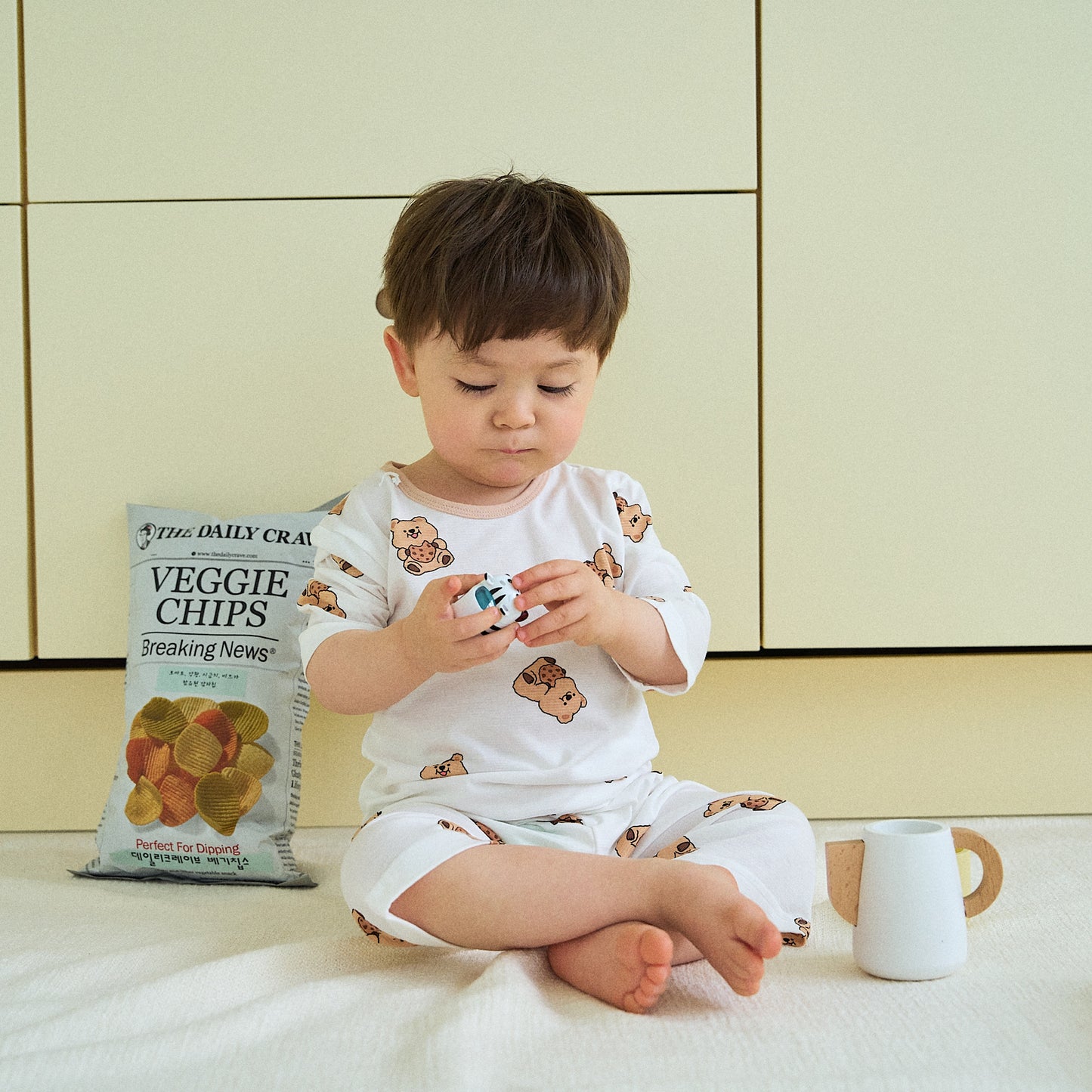 (COCOHANI) Bamboo 3/4 Sleeve Pajama Set (4 Colors)