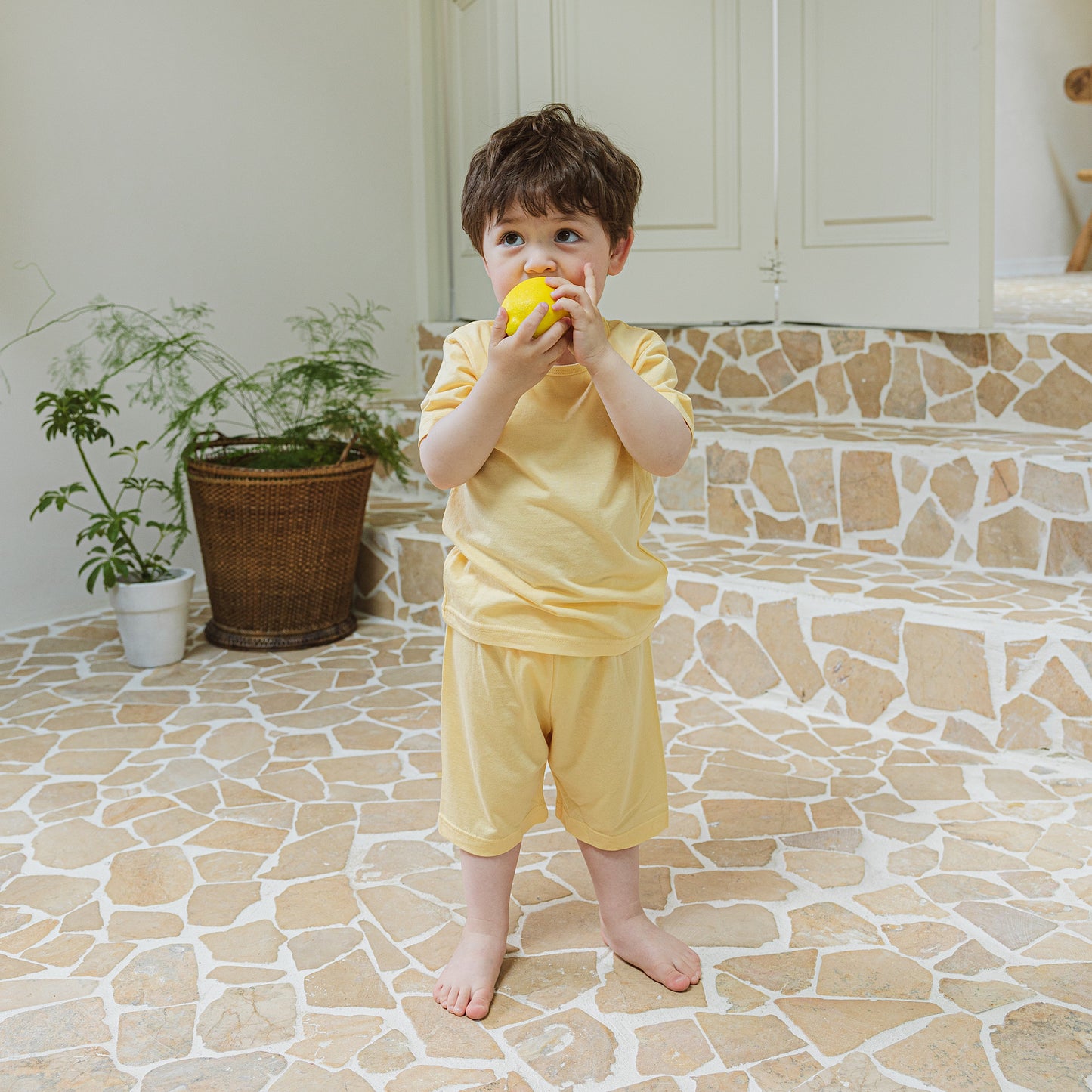 (COCOHANI) Bamboo Solid 3-piece Set (4 Colors)