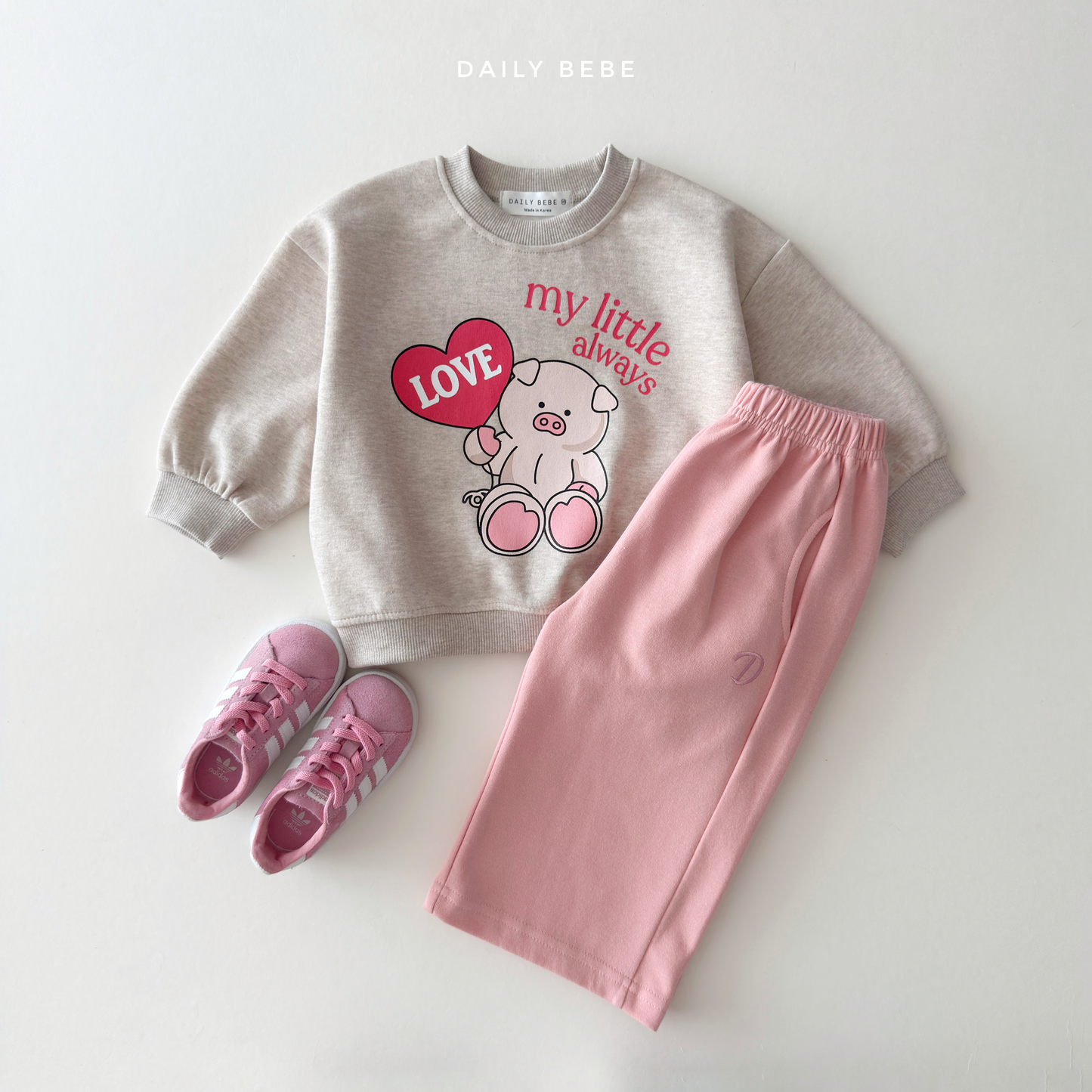 (Pre-order) Daily Bebe Fall - Kids' Daily Essential Wide-Leg Pants 데일리 와이드 팬츠 (7 Colors)
