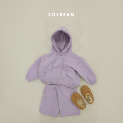 (Pre-order) Soybean Kids Winter - Hooded Fleece-Lined Wide Top & Bottom Set 후드와이드상하복 (5 Colors)