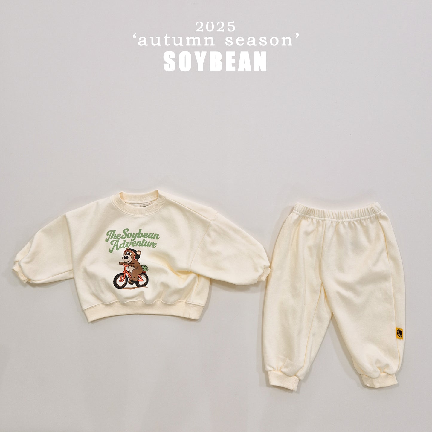 (Pre-order) Soybean Kids - Bear Adventure Top & Bottom Set 곰돌어드벤쳐상하복 (3 Colors)
