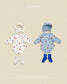 (Pre-order) OOTTBEBE Fall - Cute Car Romper & Bonnet Set 자동차슈트세트 (2 Colors)