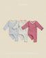 (Pre-order) OOTTBEBE Fall - Sweet Stripe Pajama Set 바닐라라떼실내복 (3 Colors)