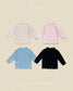 (Pre-order) OOTTBEBE Fall - Pastel Lettuce Edge Tee - 파스텔날라리티 (4 Colors)