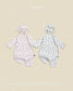 (Pre-order) OOTTBEBE Fall - Petite Heart Romper & Bonnet Set 쁘띠하트슈트세트 (2 Colors)