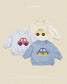 (Pre-order) OOTTBEBE Fall - Bungbung Sweatshirt - 붕붕이맨투맨 (3 Colors)