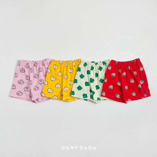 (Pre-order) OOTTBEBE Summer - Happy Friends Pants 해피프렌즈팬츠 (4 Colors)