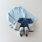 (Pre-order) Daily Bebe - Kids’ Denim Skirt with Fleece Pockets 카고 양털치마