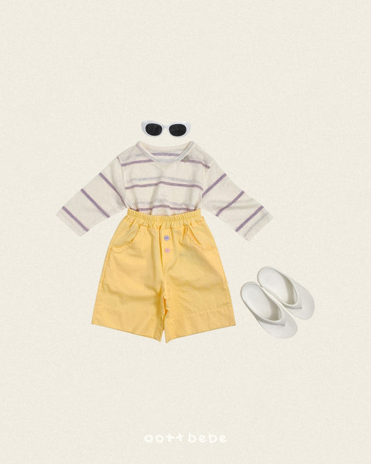 (Pre-order) OOTTBEBE Summer - Toy Button Shorts 토이버튼팬츠 (3 Colors)